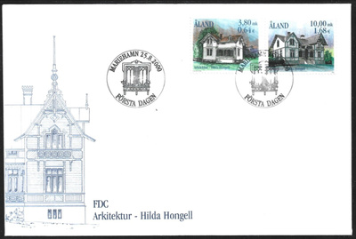 FDC Åland 2000  Arkkitehtuuria  LaPÅL 179-180