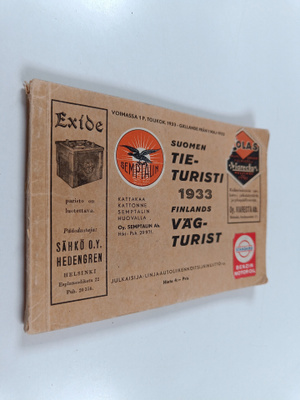Suomen tie-turisti 1933 = Finlands väg-turist