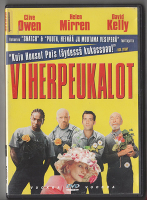 VIHERPEUKALOT [DVD] Clive Owen Helen Mirren David Kelly