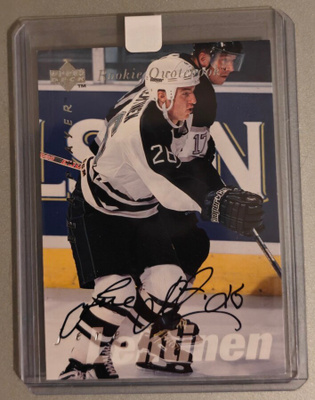 Jere Lehtinen 1995-96 UD Be a Player Auto