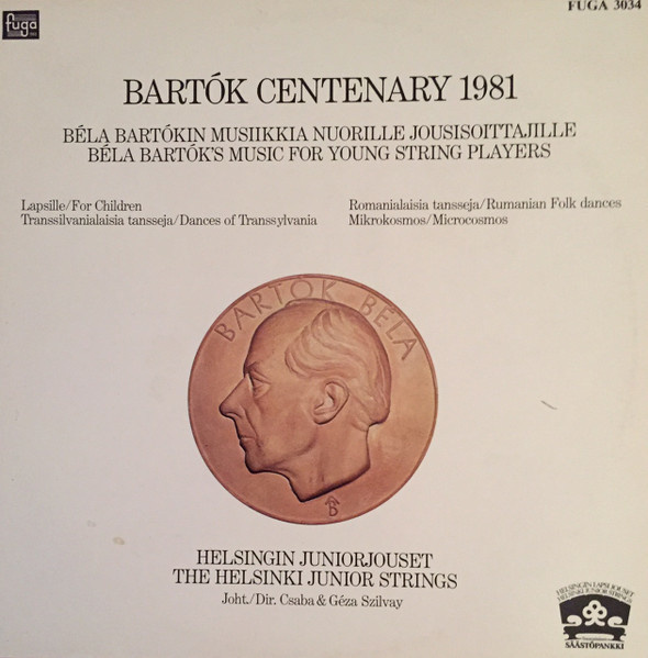 Bartók, Helsingin Juniorijouset Jobt./Dir. Csaba & Géza LP