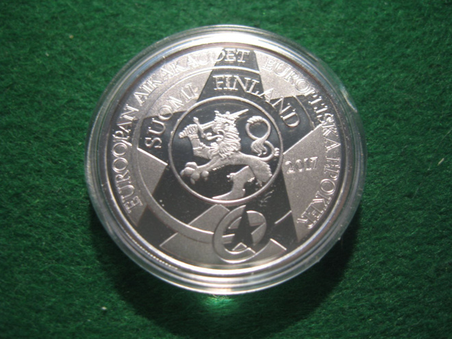 Suomi 10e hopea juhlaraha Kultakausi - 2017 PROOF