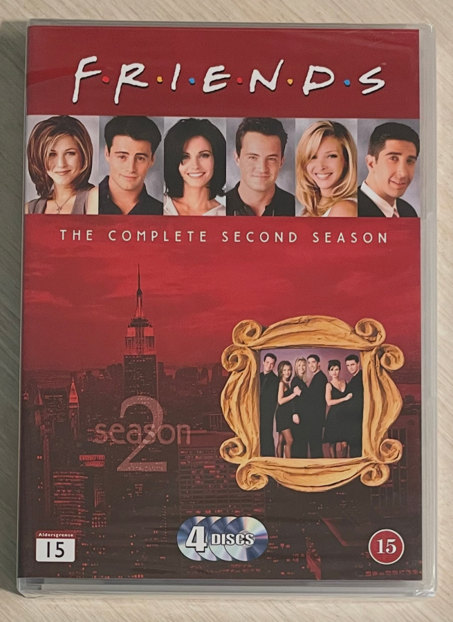 FRENDIT (Friends): Kausi 2 (1995-1996) 4DVD (UUSI)