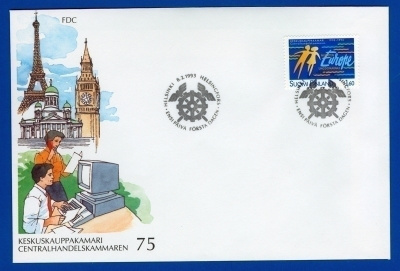 FDC – Keskuskauppakamari 75 v. 8.2.1993, Lape 1192
