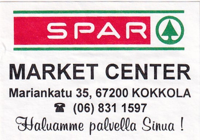 Kokkola. Market Center, SPAR , s74