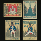 Saksa Notgeld 10, 25, 2 x 50 Pfg, Detmold 1920_b - pikkukuva 1