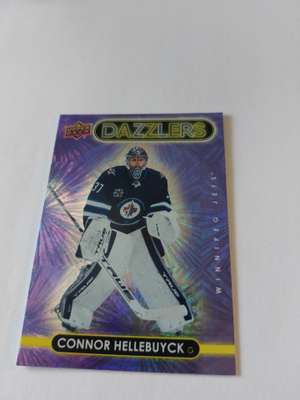 2021-22 Upper Deck Dazzlers Purple #DZ50 Connor Hellebuyck