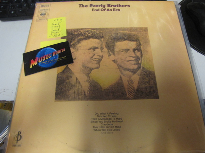 EVERLY BROTHERS - END OF AN ERA 2LP HOLLANTI PAINOS EX-/EX-
