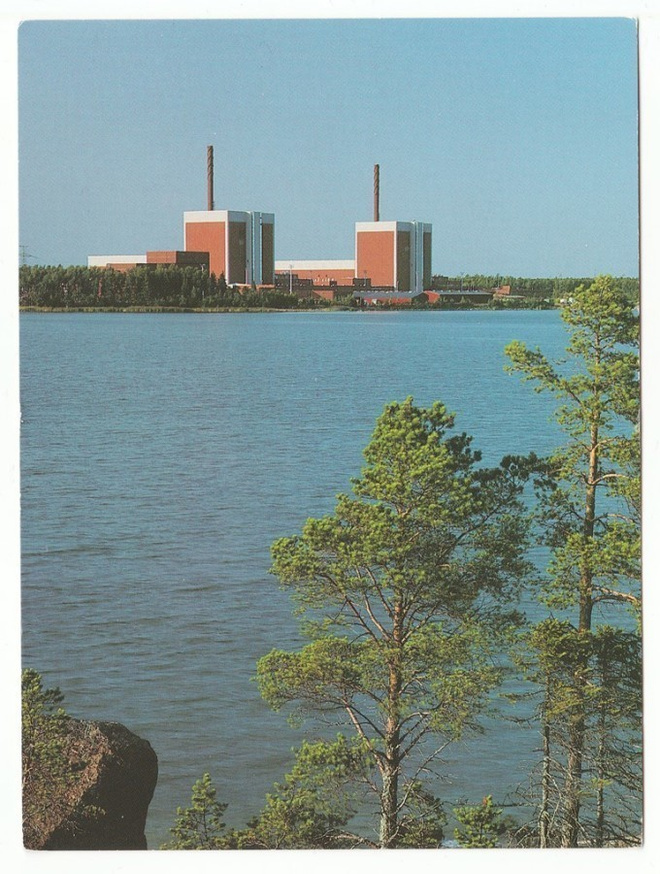 Kaksi postikorttia Olkiluodosta