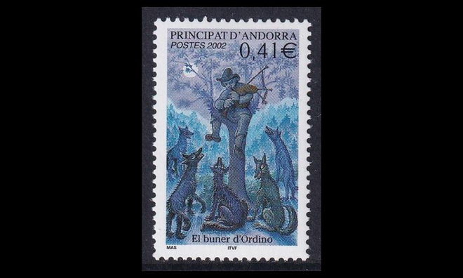 Andorra Fr 594 ** Myytit ja legendat (2002)