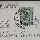 Pp.-leima ALVAJÄRVI / Pihtipudas 1928 saarismerkillä 128B - pikkukuva 2