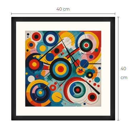 Uusi uniikki abstrakti art print taulu 40 cm x 40 cm