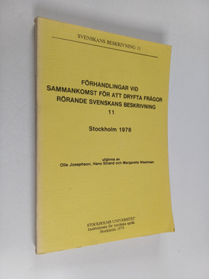Svenskans beskrivning : förhandlingar vid sammankomst för...