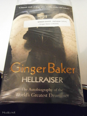 CREAM GINGER BAKER - HELLRAISER KIRJA NIMMARILLA