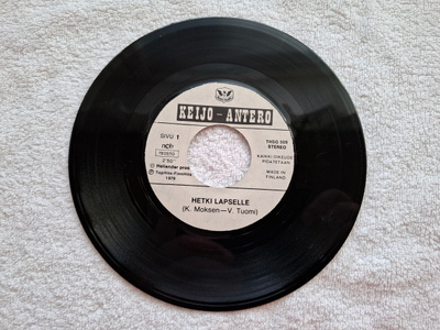 Keijo-Antero – Hetki Lapselle / Haapamäen Helena 7" single