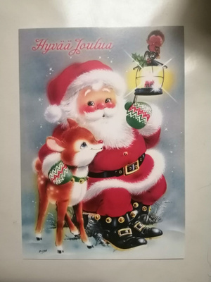 Joulupukki ja kauris