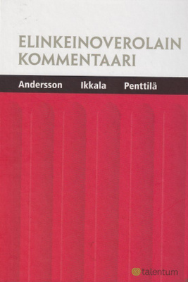 Edward Andersson: Elinkeinoverolain kommentaari