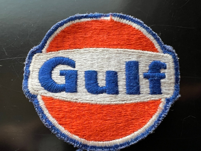 Gulf kangasmerkki työtakkiin
