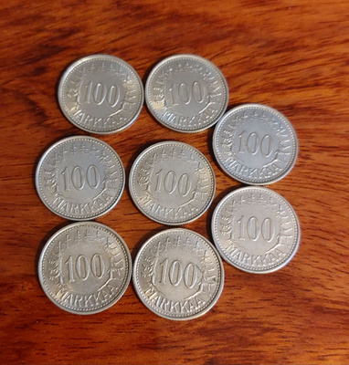 100 mk hopeakolikoita