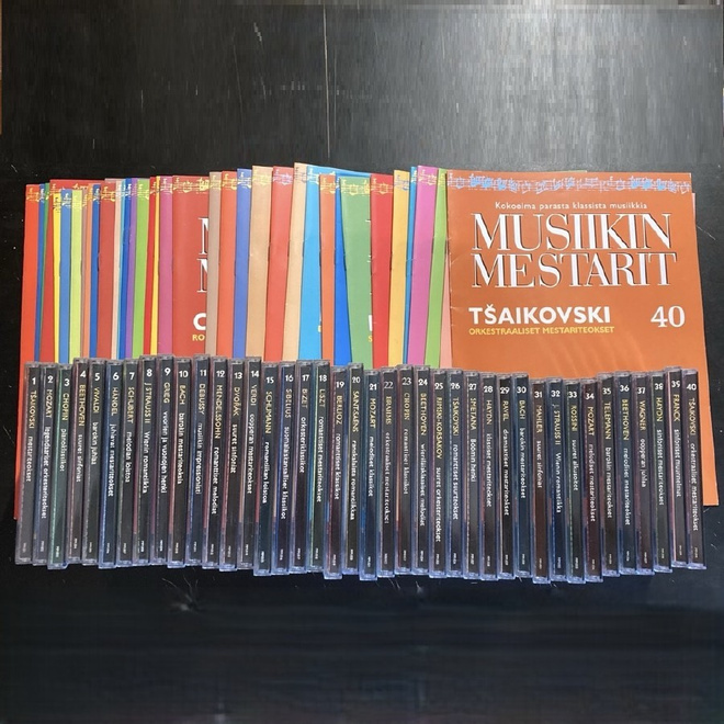 Musiikin mestarit - koko sarja 40CD + 40 vihkoa