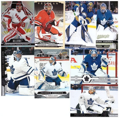 8 x Mv FREDERIK ANDERSEN Canes, Sabres, Maple Leafs