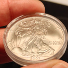 American silver eagle 2007 1 Oz hopearaha - pikkukuva 3