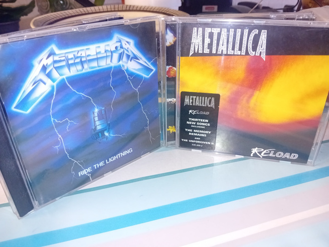 2 kpl CD METALLICA Ride the Lightning & Reload ( SIS POSTIKU