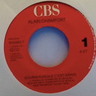 ALAIN CHAMFORT :: SOURIS PUISQUE C'EST GRAVE :: VINYYLI  7" - pikkukuva 3