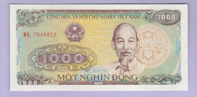 Vietnam 1000 Dong v.1988 UNC P-106