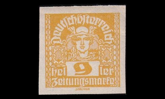 Itävalta 298x ** Sanomalehtimerkki 9 H (1920)