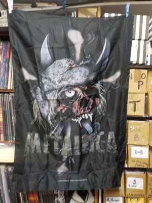 METALLICA PÄÄKALLO 2003 NORMAALI LIPPU SEINÄLIPPU