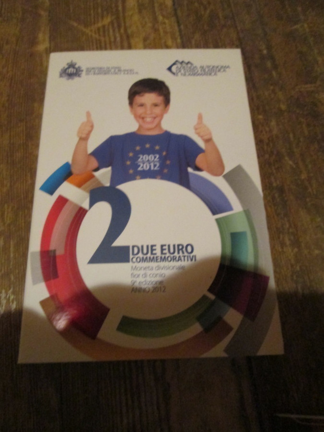 2012  San Marino 2 e juhlaraha  2due Eurov Commemorativi