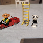 Lego Fabuland 3628 Perry Panda and Chester Chimp - pikkukuva 1
