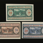 Itävalta Notgeld 10, 20, 50 Heller, Wendling 1920 - pikkukuva 1