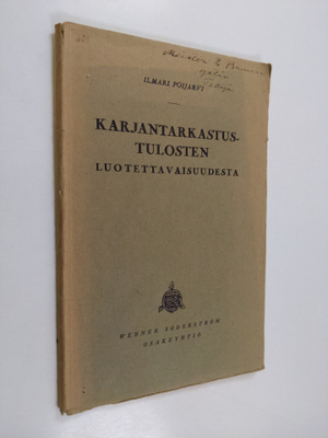 Ilmari Poijärvi : Karjantarkastustulosten luotettavaisuud...
