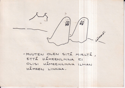 Hämeenlinna. piirros,      e133