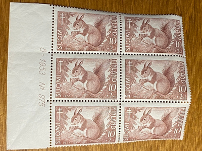 TUB 1953 10MK+2MK NUMERO KUUSILO**