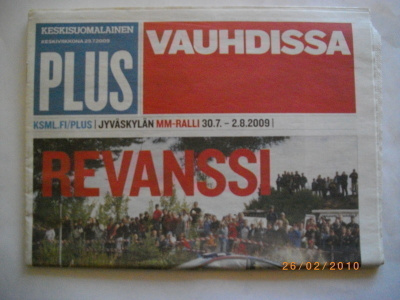 Vauhdissa - Keskisuomalaisen Neste-ralli liite 2009 (7.11)