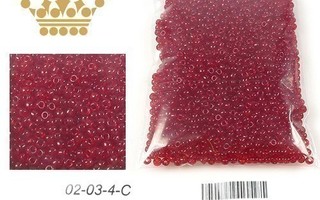 Siemenhelmiä, Väri Transparent Ruby