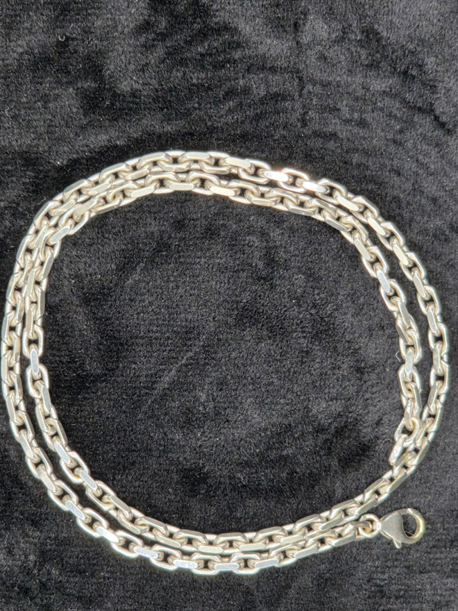 Valkokultainen 585 ankkurikaulaketju 50cm/40g paksuus 4mm