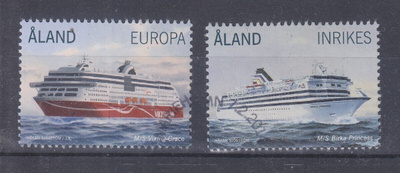 Åland 2014 Laivoja ep. leimalla.