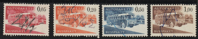 1963 Autopaketti merkkisarja leimattuna