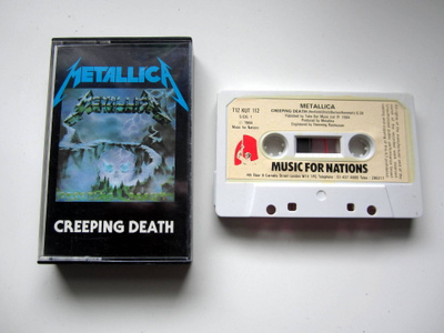 METALLICA Creeping Death C-KASETTI 1984 Music For Nations