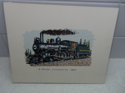 VANHA VETURI ,8-WHEEL LOCOMOTIVE 1887
