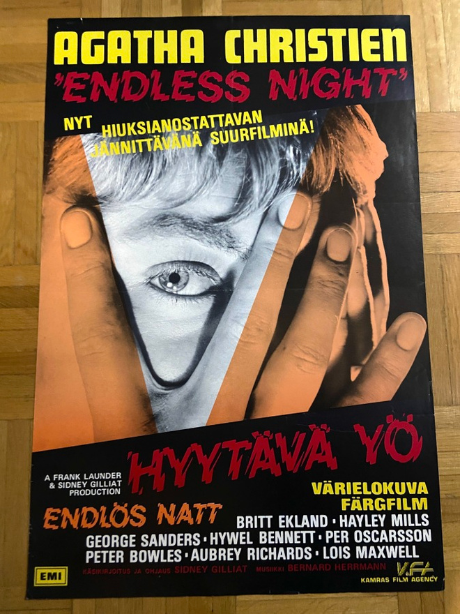 Vanha elokuvajuliste: Hyytävä yö