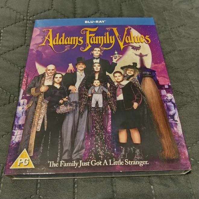 Addams family values slipcase Blu-ray **muoveissa**