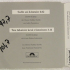 Jeppe • Sulle soi kitarain / Tuu takaisin kesä viimeinen CDS - pikkukuva 2