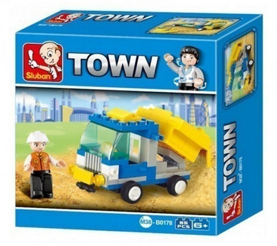 Sluban Town Kippiauto, 65 palikkaa, 1 hahmo *UUSI*