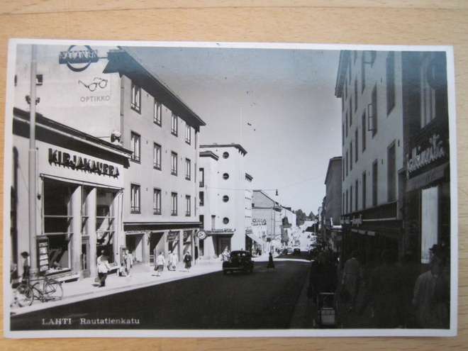 VANHA Postikortti Lahti 1950-l Alkup. Mallikappale