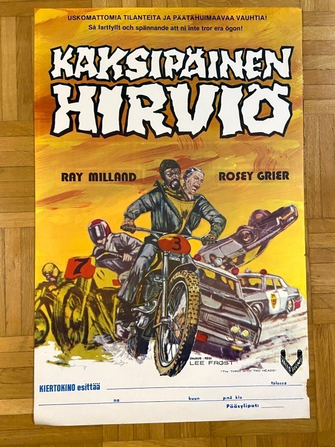 Vanha elokuvajuliste: Kaksipäinen hirviö
